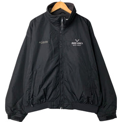 00'S Columbia padded jacket, puffer jacket, men's XL size Nylon black type Vintage Second Hand