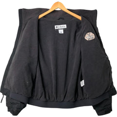 00'S Columbia padded jacket, puffer jacket, men's XL size Nylon black type Vintage Second Hand