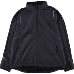 00'S adidas windbreaker, men's size L polyester Charcoal Vintage Second Hand