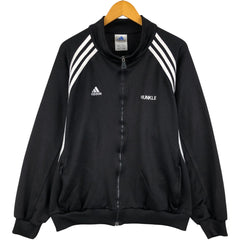 00'S adidas jersey track jacket, men's size L polyester black type Vintage Second Hand