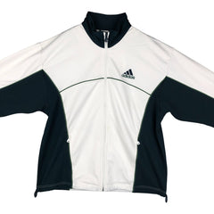 00'S adidas back logo jersey track jacket men's size M polyester white type Vintage Second Hand