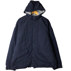 00'S Eddie Bauer Mountain Parka Shell Jacket Men's L size Nylon navy blue type Vintage Second Hand