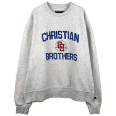 00'S Champion Original Reverse Weave College Sweatshirt Trainer Men's XL cotton pale white type Vintage Second Hand