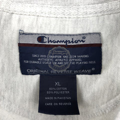 00'S Champion Original Reverse Weave College Sweatshirt Trainer Men's XL cotton pale white type Vintage Second Hand