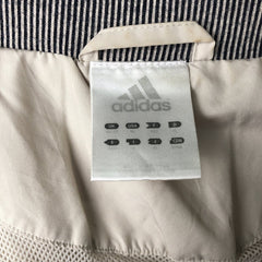 00'S adidas windbreaker, men's size M polyester Beige type Vintage Second Hand