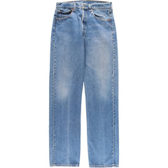 00'S Levi's 501 straight denim pants for men, W30 equivalent cotton blue type Vintage Second Hand