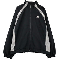 00'S adidas windbreaker men's XL size polyester black type Vintage Second Hand