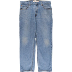 00'S Levi's 505 REGULAR FIT tapered denim pants for men, size w34 cotton Blue type light blue Vintage Second Hand