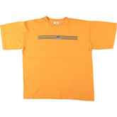 00'S Adidas logo print T-shirt, men's XL size cotton yellow type Vintage Second Hand