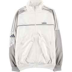 00'S adidas jersey track jacket, men's size S polyester white type Vintage Second Hand