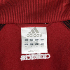 00'S adidas jersey track jacket, men's size M polyester red type Vintage Second Hand
