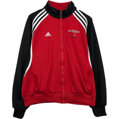 00'S adidas jersey track jacket, men's size M polyester red type Vintage Second Hand