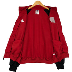 00'S adidas jersey track jacket, men's size M polyester red type Vintage Second Hand