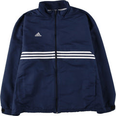 00'S adidas windbreaker, men's size L polyester navy blue type Vintage Second Hand