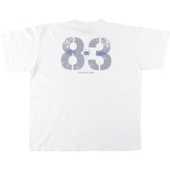 00'S Nike logo print T-shirt, men's XL size cotton white type Vintage Second Hand