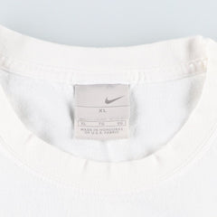 00'S Nike logo print T-shirt, men's XL size cotton white type Vintage Second Hand