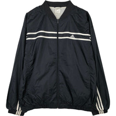 00'S Adidas nylon jacket, men's XL size Nylon black type Vintage Second Hand