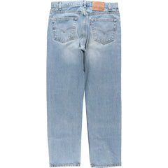 00'S Levi's 505 REGULAR FIT STRAIGHT LEG tapered denim pants made in USA, men's w36 equivalent cotton blue type Vintage Second Hand