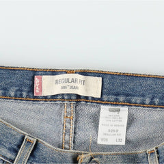 00'S Levi's 505 REGULAR FIT tapered denim pants for men, size w36 cotton blue type Vintage Second Hand
