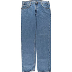 00'S Levi's 505 REGULAR FIT STRAIGHT LEG tapered denim pants for men, size w36 cotton blue type Vintage Second Hand