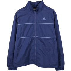 00'S Adidas nylon jacket, men's size L Nylon Purple type blue-purple Vintage Second Hand