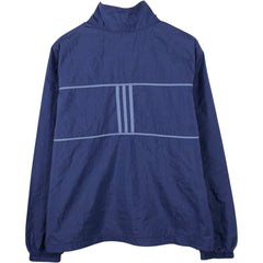 00'S Adidas nylon jacket, men's size L Nylon Purple type blue-purple Vintage Second Hand