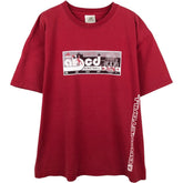 00'S Adidas logo print T-shirt, men's size L cotton red type Vintage Second Hand