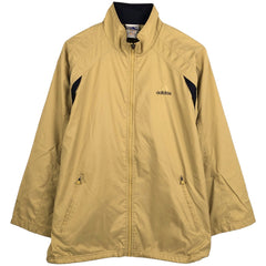 00'S adidas windbreaker, men's size M polyester beige type brown Vintage Second Hand