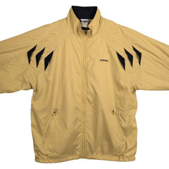 00'S adidas windbreaker, men's size M polyester beige type brown Vintage Second Hand