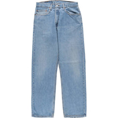 00'S Levi's 505 REGULAR FIT STRAIGHT LEG tapered denim pants for men, size w32 cotton blue type Vintage Second Hand