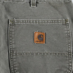 00'S Carhartt Dungaree Fit Duck Painter Pants Men's W34 equivalent cotton Khaki type Vintage Second Hand