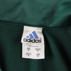 00'S adidas jersey track jacket, men's size M polyester Green type dark green Vintage Second Hand