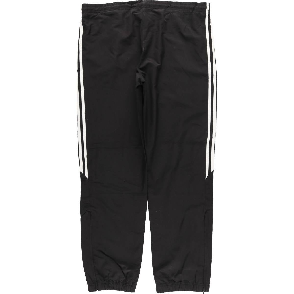 00'S Adidas warm-up pants, nylon pants, rustling pants, men's size M polyester black type Vintage Second Hand