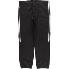 00'S Adidas warm-up pants, nylon pants, rustling pants, men's size M polyester black type Vintage Second Hand