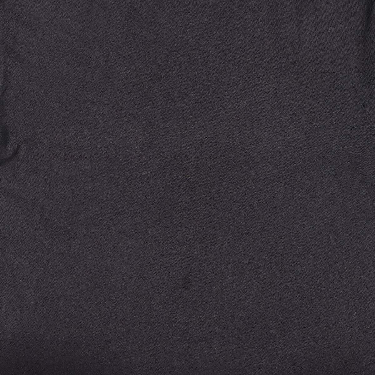 00'S Delta Seven-Eleven Cut-off Advertising T-shirt Men's XL cotton black type Vintage Second Hand