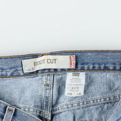 00'S Levi's 517 BOOT CUT Bootcut denim pants for men, size w35 cotton blue type Vintage Second Hand