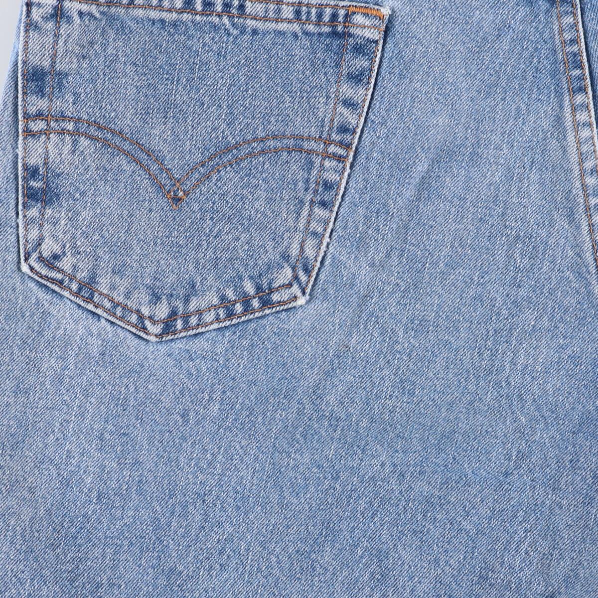 00'S Levi's 550 Relaxed Fit Denim Shorts for Men, Size W37 cotton blue type Vintage Second Hand