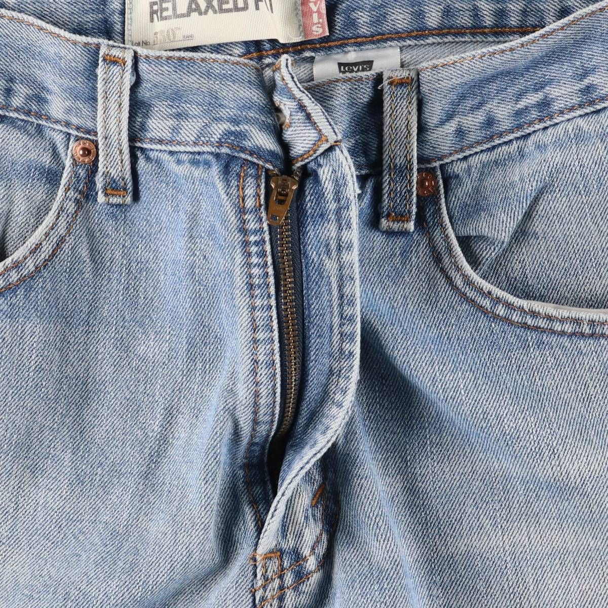 00'S Levi's 550 Relaxed Fit Tapered Denim Pants Men's W33 cotton blue type Vintage Second Hand