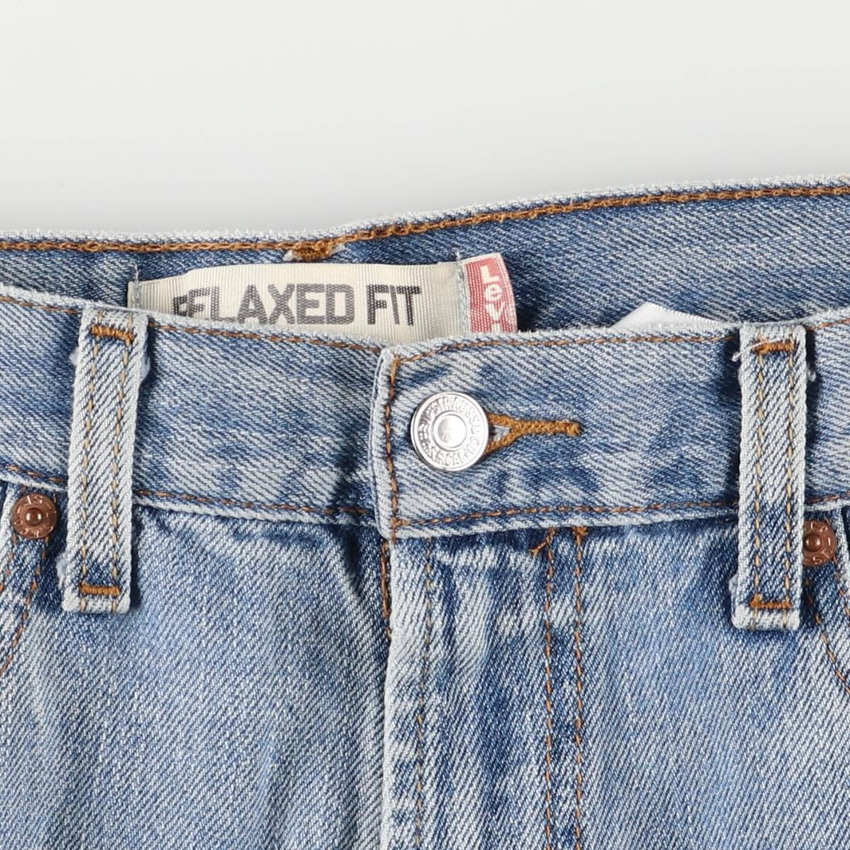 00'S Levi's 550 Relaxed Fit Tapered Denim Pants Men's W33 cotton blue type Vintage Second Hand