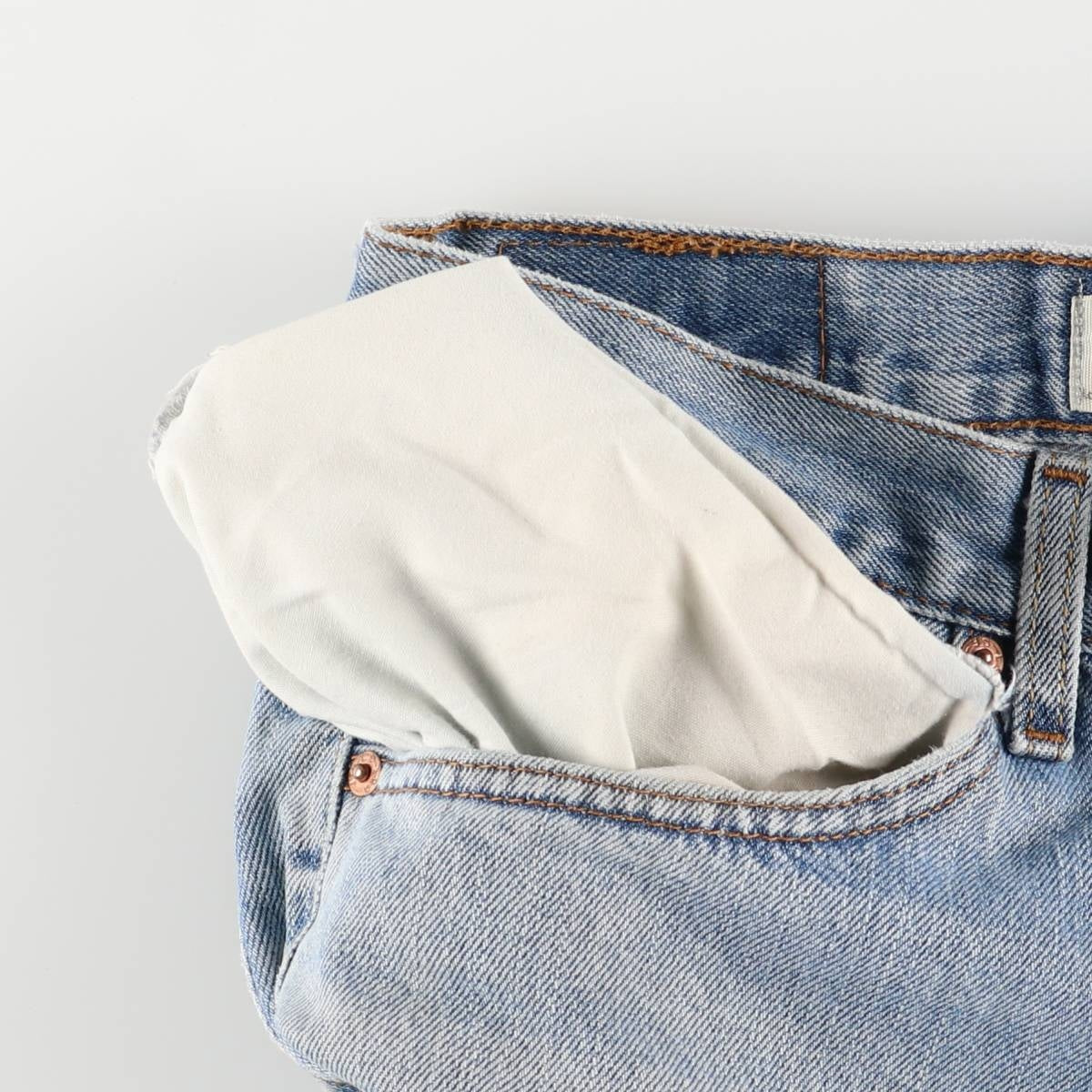 00'S Levi's 550 Relaxed Fit Tapered Denim Pants Men's W33 cotton blue type Vintage Second Hand
