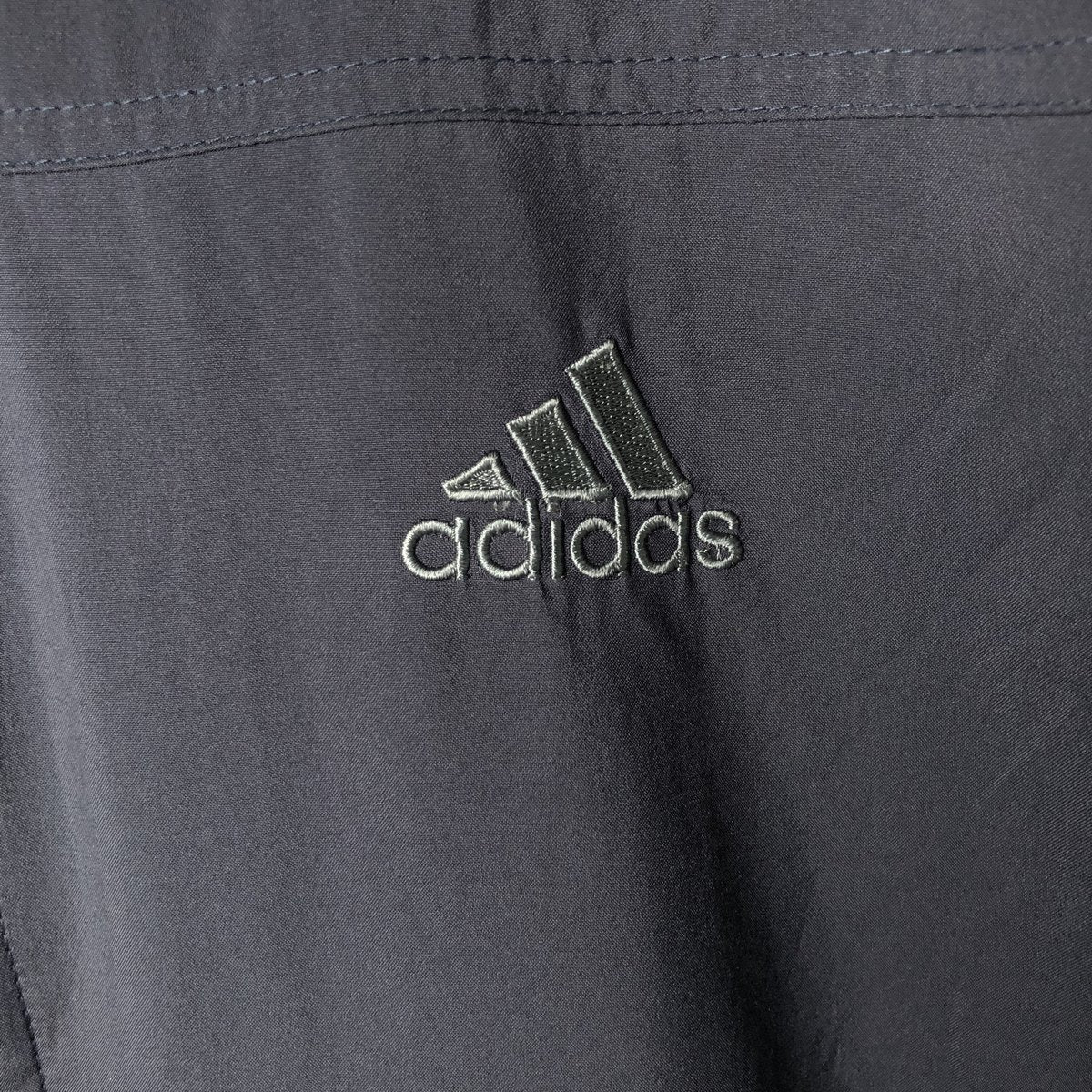 00'S adidas windbreaker, men's size M polyester navy blue type Vintage Second Hand