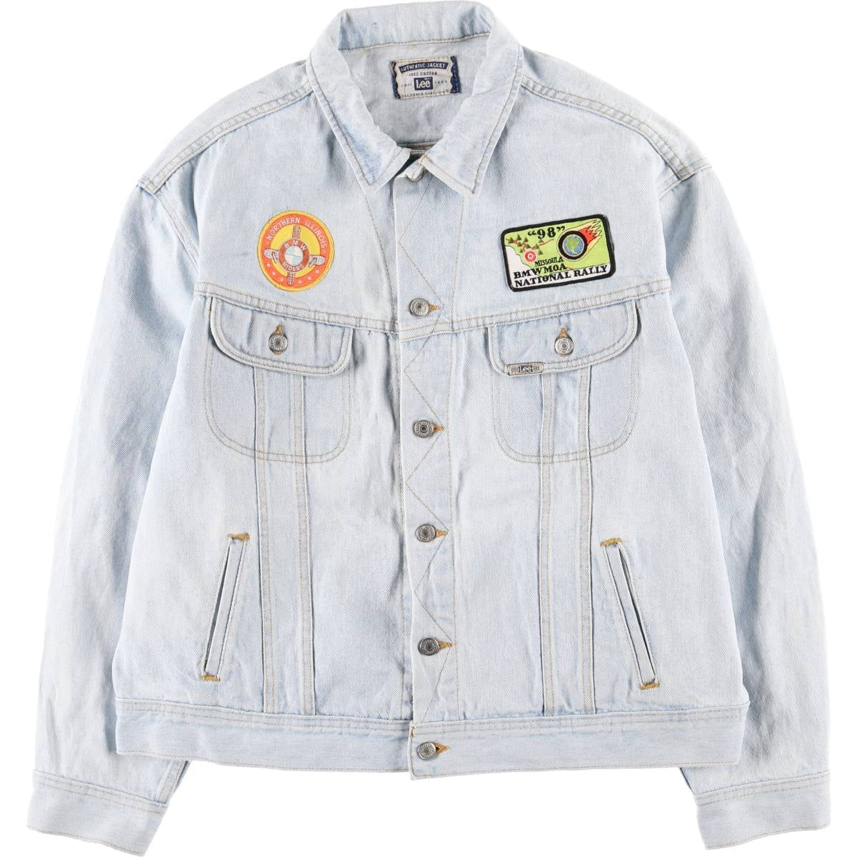 00'S Lee denim jacket, men's size XL cotton blue type Vintage Second Hand