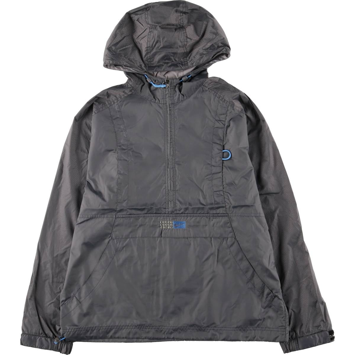 00'S Nike Anorak Parka Men's Size S Nylon gray type Vintage Second Hand