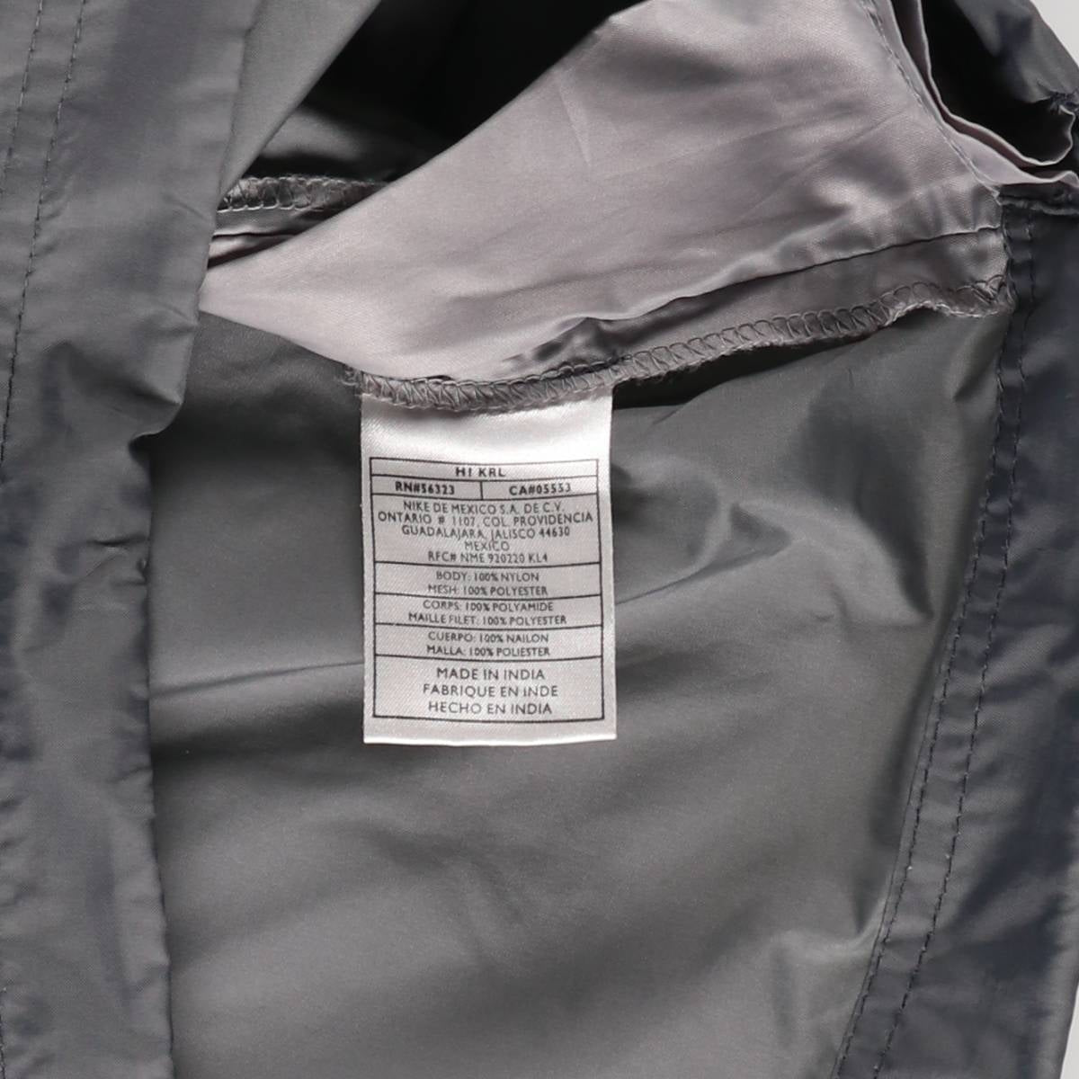 00'S Nike Anorak Parka Men's Size S Nylon gray type Vintage Second Hand