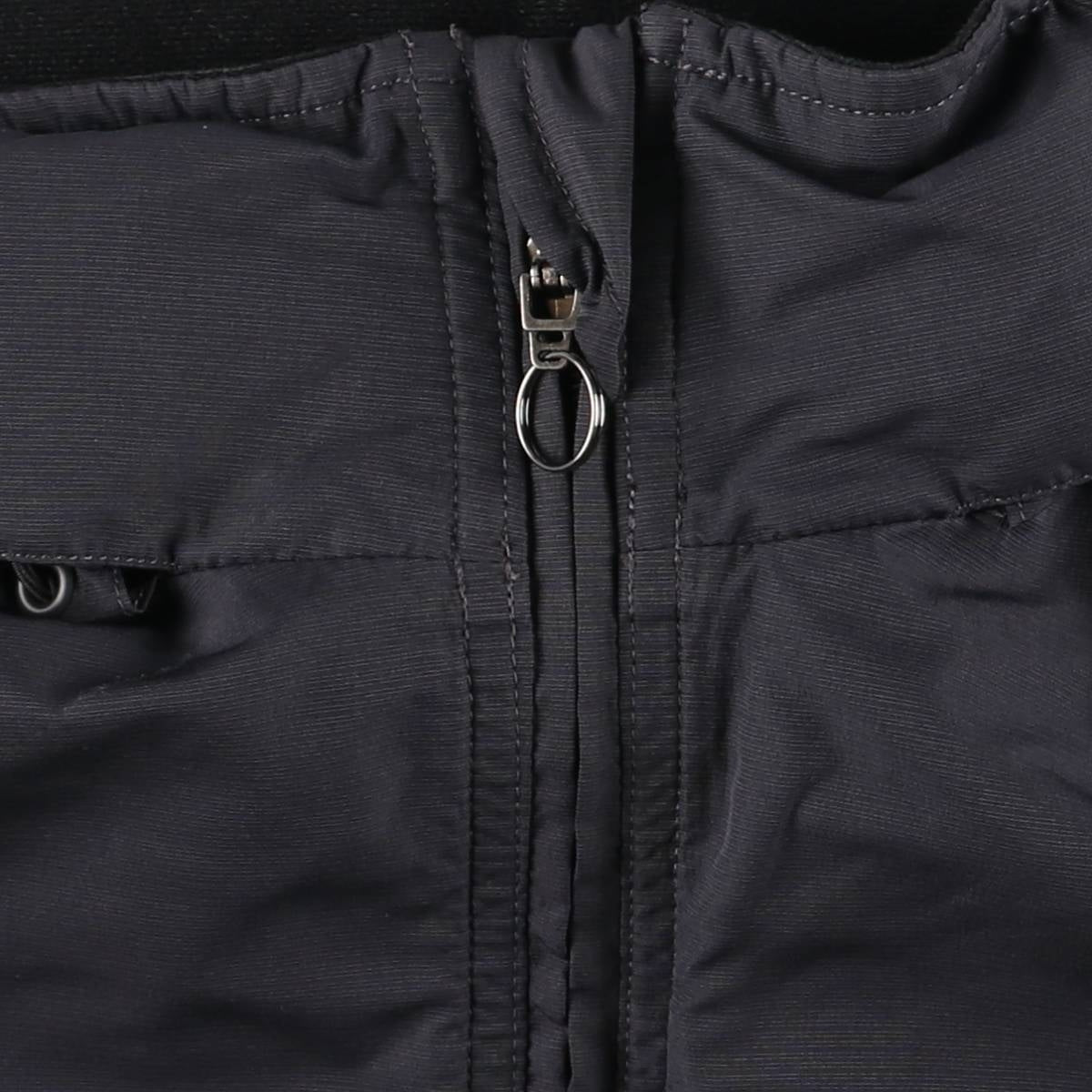 00'S adidas windbreaker, men's size L polyester Charcoal Vintage Second Hand