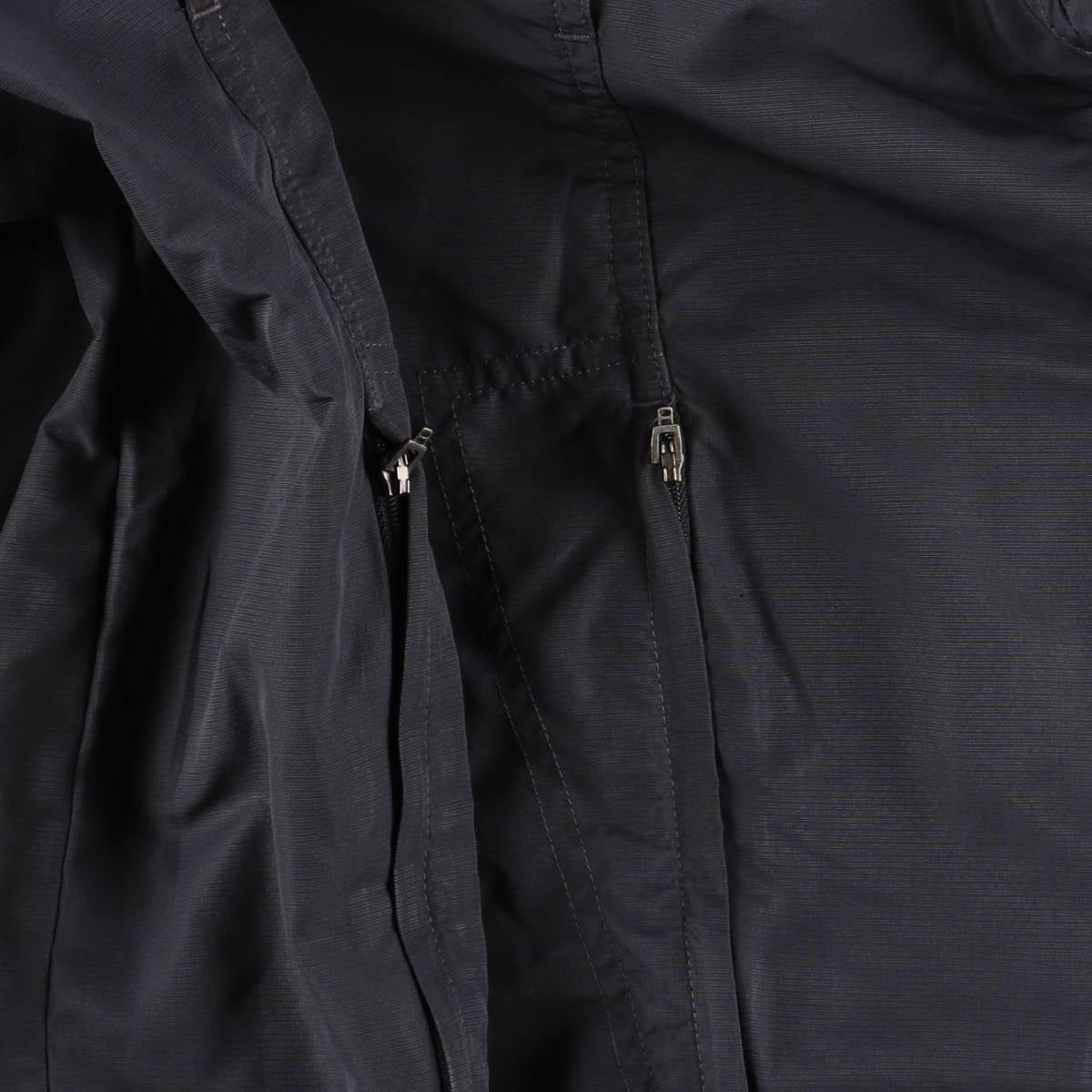 00'S adidas windbreaker, men's size L polyester Charcoal Vintage Second Hand