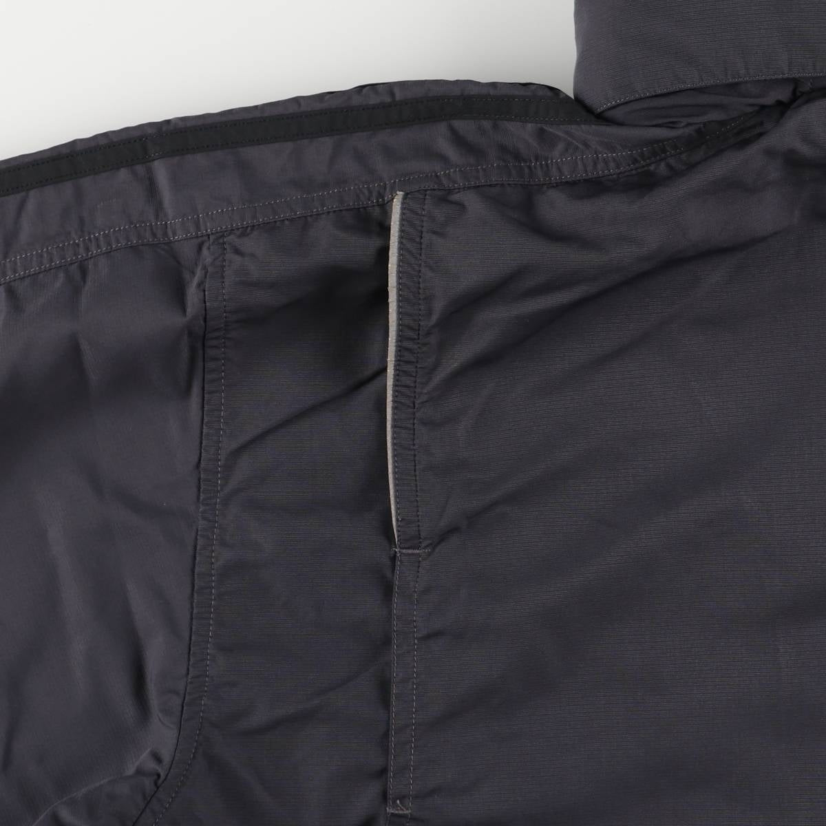 00'S adidas windbreaker, men's size L polyester Charcoal Vintage Second Hand