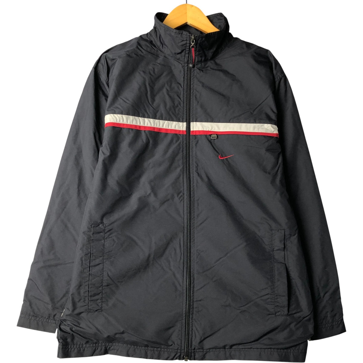 00'S Nike Nylon Jacket Men's M size Nylon black type Vintage Second Hand