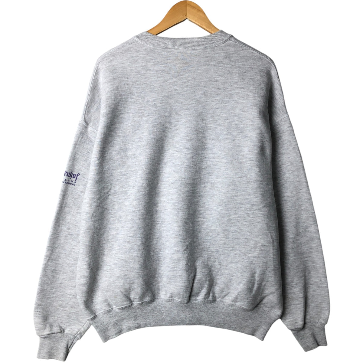 00'S Jerzees printed sweatshirt, men's size XL unclear gray type Vintage Second Hand