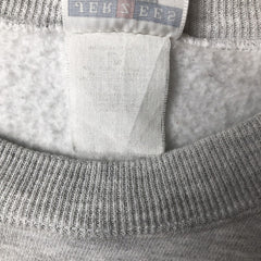00'S Jerzees printed sweatshirt, men's size XL unclear gray type Vintage Second Hand